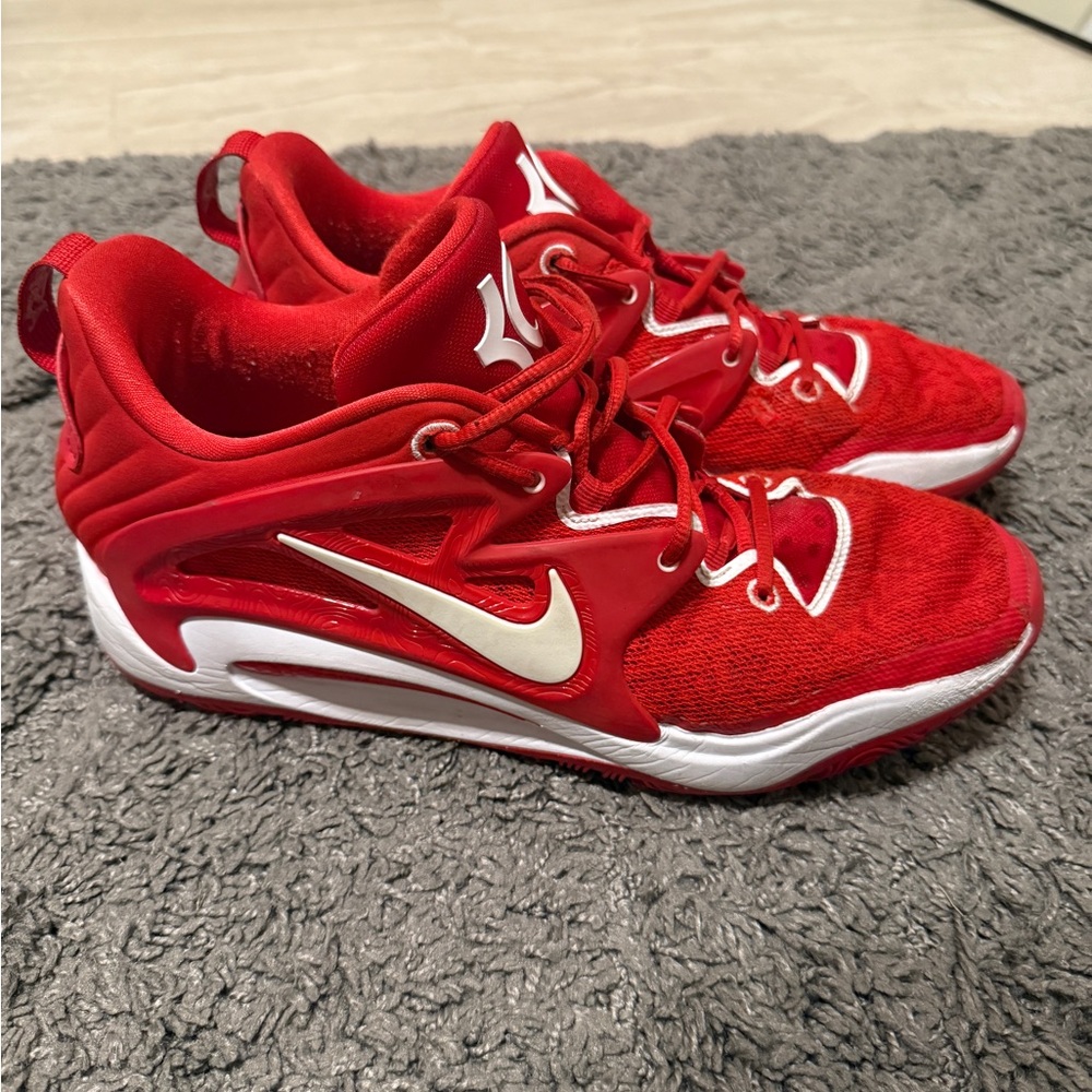 Kd 16 Red and White Nike Athletic Shoes